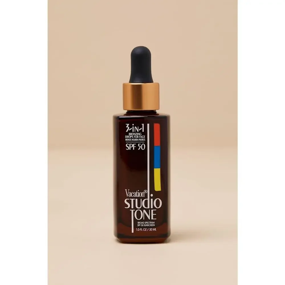 NEW! Vacation Studio Tone SPF 50 Bronzing Drops for Face